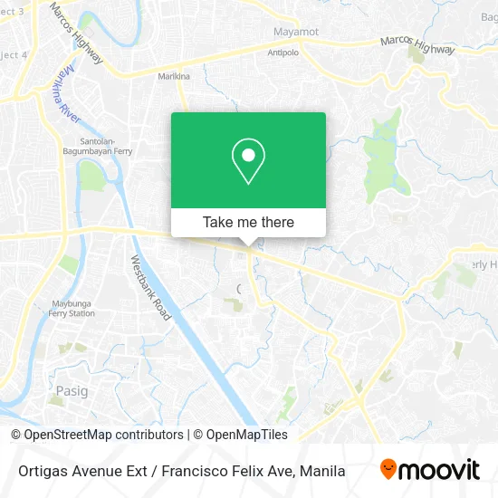 Ortigas Avenue Ext / Francisco Felix Ave map