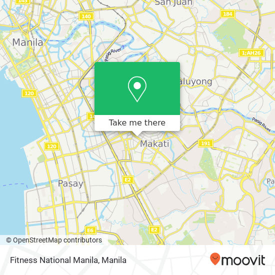 Fitness National Manila map