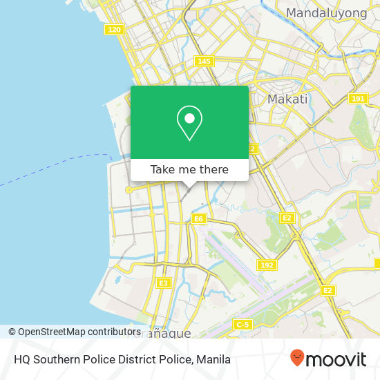 HQ Southern Police District Police map
