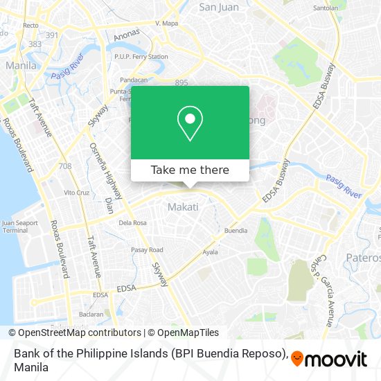 Bank of the Philippine Islands (BPI Buendia Reposo) map