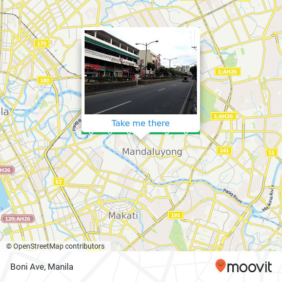 Boni Ave map