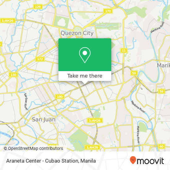 Araneta Center - Cubao Station map