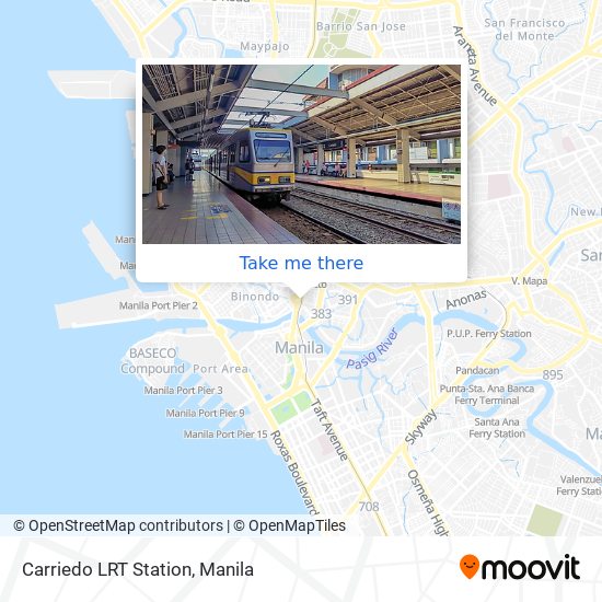 Carriedo LRT Station map