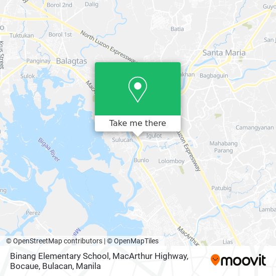 Binang Elementary School, MacArthur Highway, Bocaue, Bulacan map