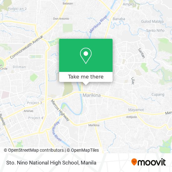 Sto. Nino National High School map