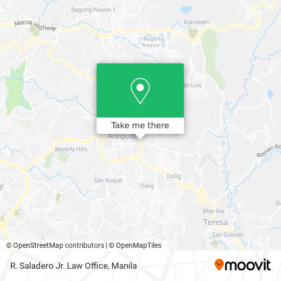 R. Saladero Jr. Law Office map
