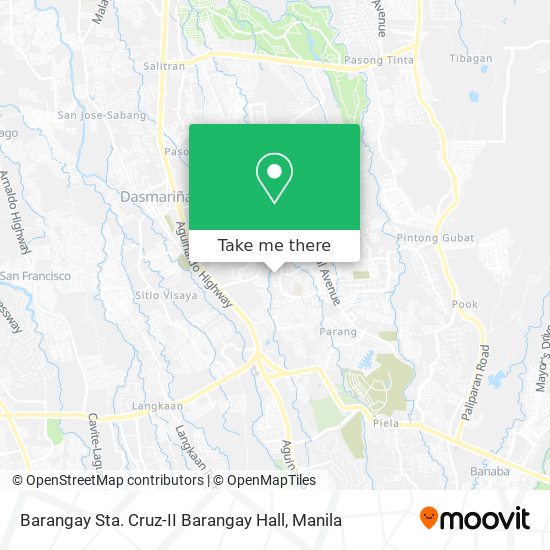 Barangay Sta. Cruz-II Barangay Hall map