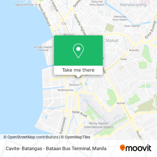 Cavite- Batangas - Bataan Bus Terminal map