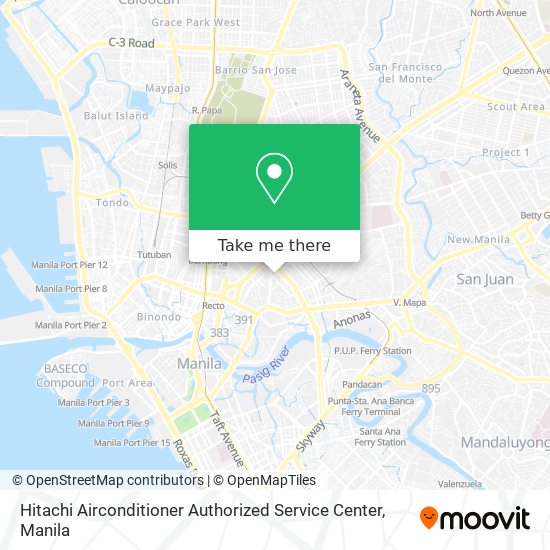Hitachi Airconditioner Authorized Service Center map