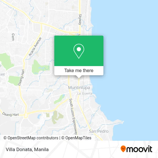 Villa Donata map