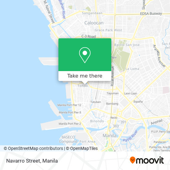 Navarro Street map