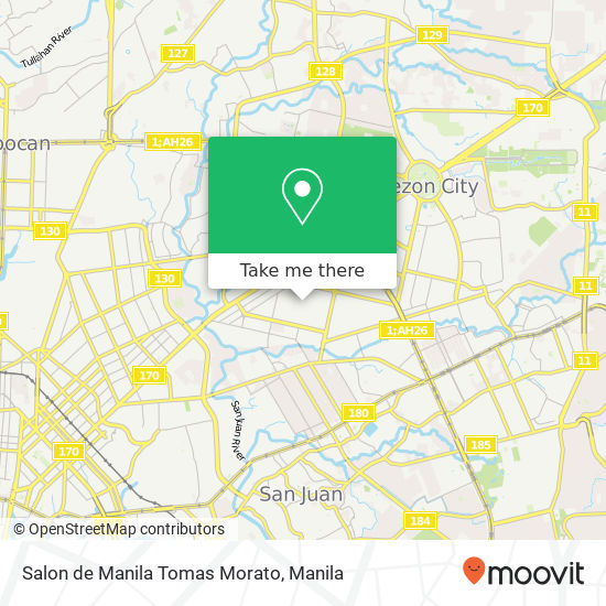 Salon de Manila Tomas Morato map