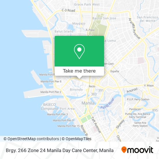 Brgy. 266 Zone 24 Manila Day Care Center map