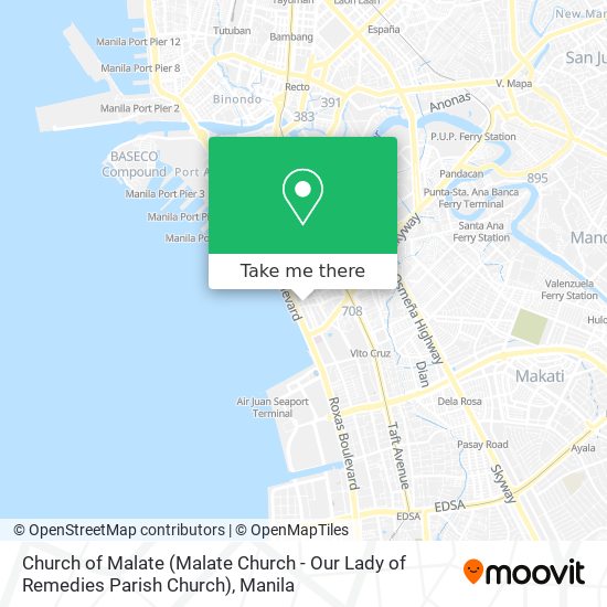 Church of Malate (Malate Church - Our Lady of Remedies Parish Church) map