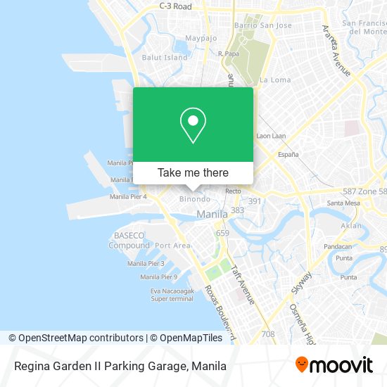 Regina Garden II Parking Garage map