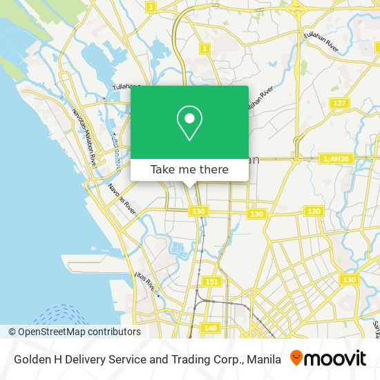 Golden H Delivery Service and Trading Corp. map