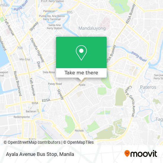 Ayala Avenue Bus Stop map