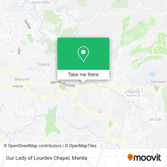 Our Lady of Lourdes Chapel map