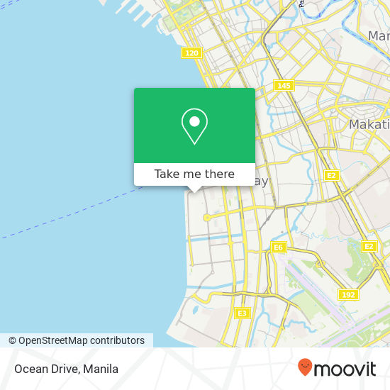Ocean Drive map