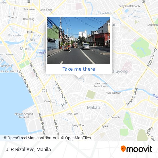 J. P. Rizal Ave map