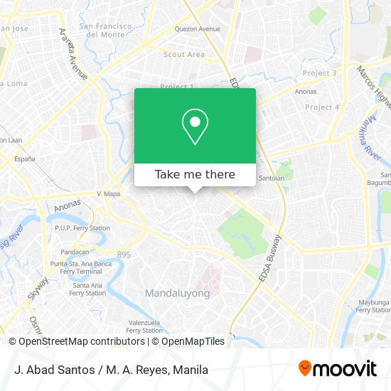 J. Abad Santos / M. A. Reyes map