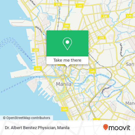 Dr. Albert Benitez Physician map