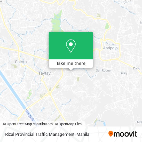 Rizal Provincial Traffic Management map