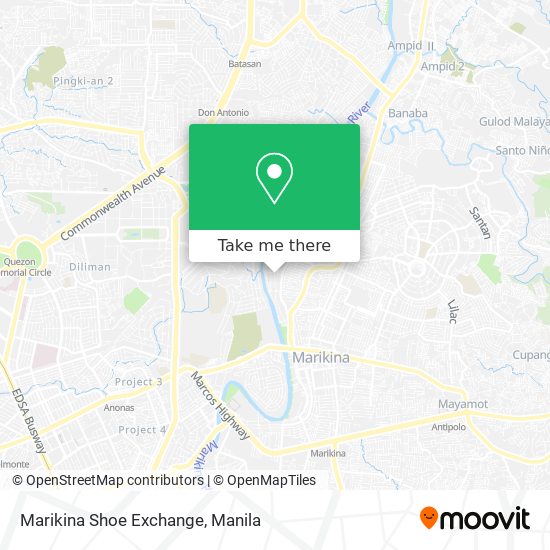 Marikina Shoe Exchange map