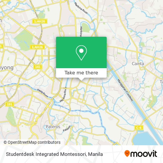 Studentdesk Integrated Montessori map