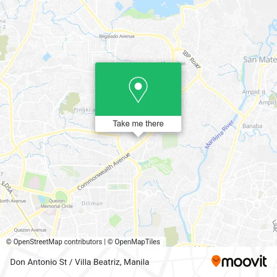 Don Antonio St / Villa Beatriz map