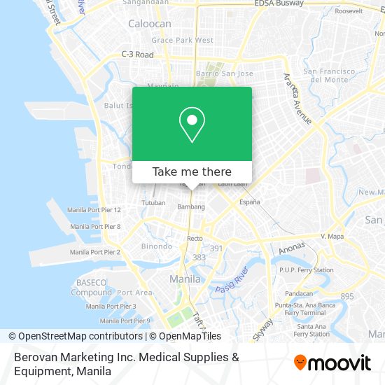Berovan Marketing Inc. Medical Supplies & Equipment map