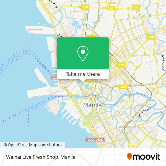 Weihai Live Fresh Shop map