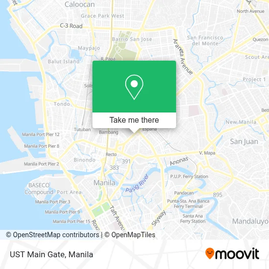 UST Main Gate map