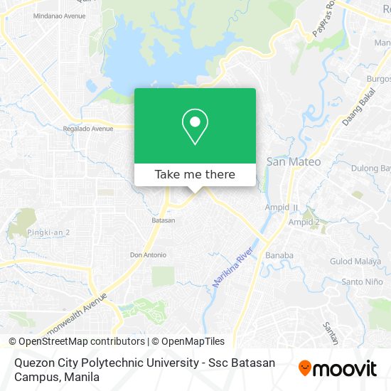 Quezon City Polytechnic University - Ssc Batasan Campus map