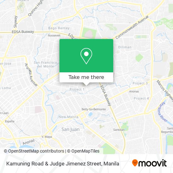 Kamuning Road & Judge Jimenez Street map