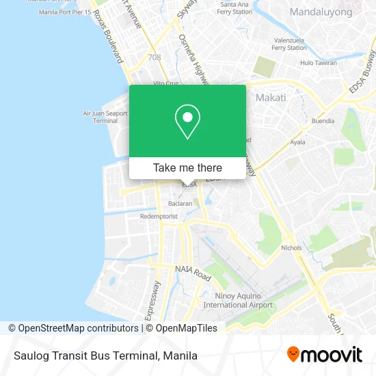 Saulog Transit Bus Terminal map