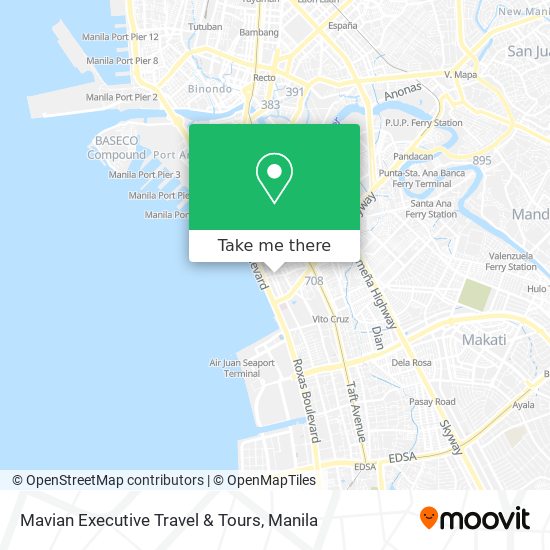 Mavian Executive Travel & Tours map