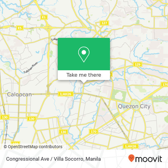 Congressional Ave / Villa Socorro map