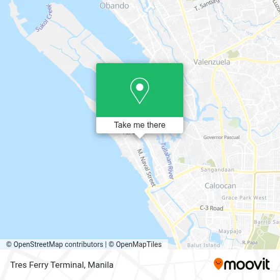 Tres Ferry Terminal map