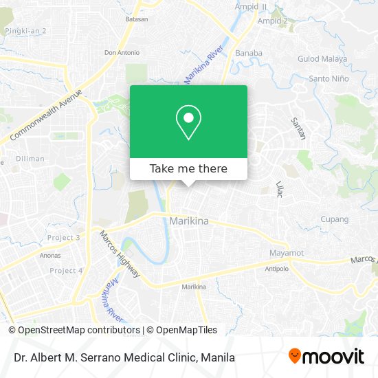 Dr. Albert M. Serrano Medical Clinic map