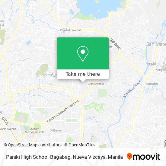 Paniki High School-Bagabag, Nueva Vizcaya map