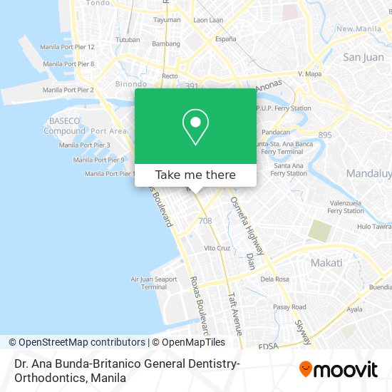 Dr. Ana Bunda-Britanico General Dentistry-Orthodontics map