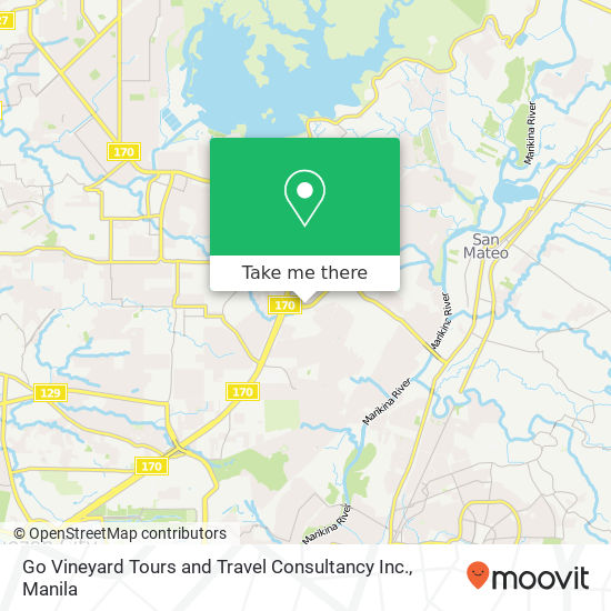 Go Vineyard Tours and Travel Consultancy Inc. map