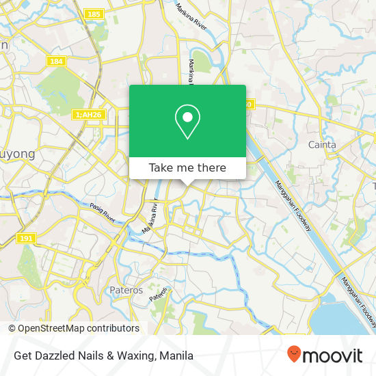 Get Dazzled Nails & Waxing map