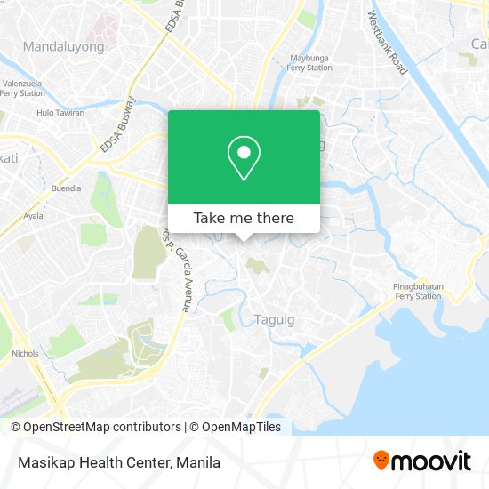 Masikap Health Center map