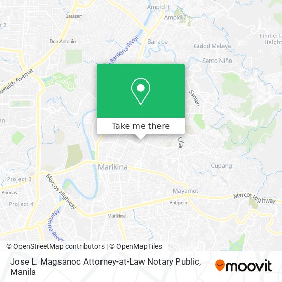 Jose L. Magsanoc Attorney-at-Law Notary Public map