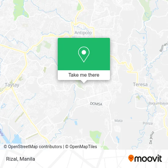 Rizal map