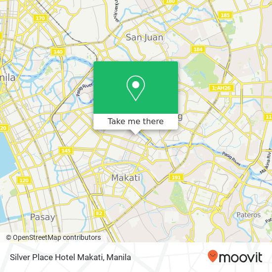 Silver Place Hotel Makati map