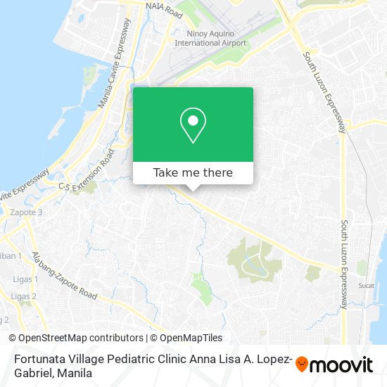 Fortunata Village Pediatric Clinic Anna Lisa A. Lopez-Gabriel map