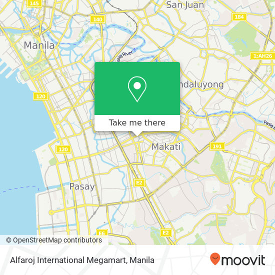Alfaroj International Megamart map